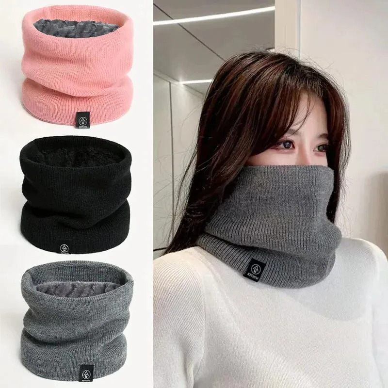 Muffler Men Wool - Mode Vrouwen Gebreide Sjaal Effen Cashmer
