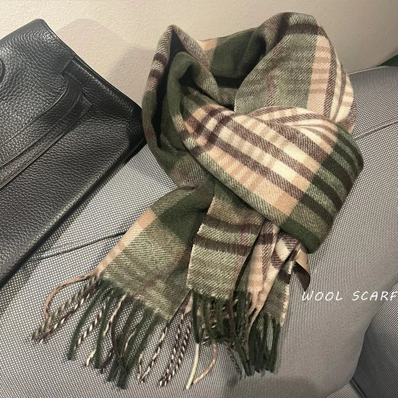 Muffler Men Wool - Hoge Kwaliteit 100% Wollen Sjaal Mannen