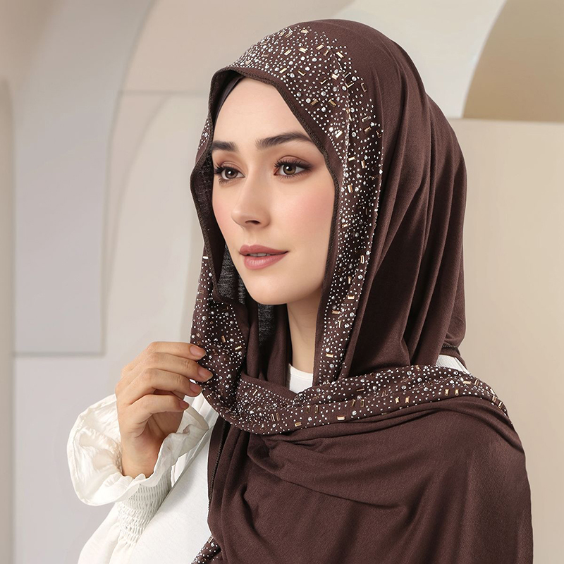 Bandana Cotton - Ramadan Muslim Shimmer Strass Jersey Katoenen