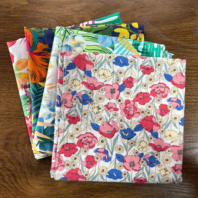 Bandana Cotton - 70 cm Bandana Bladeren Bloemen Prints