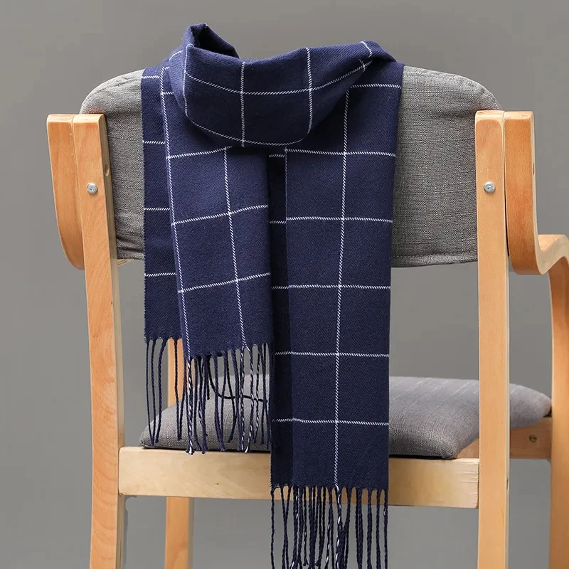 Muffler Men Wool - 2024 Nieuwe Winter Mannen Sjaal Warm