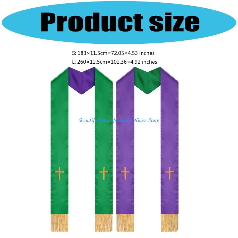 E56A 2PCS omkeerbare pastor sj - Stole Wedding Shawl recensie en prijs