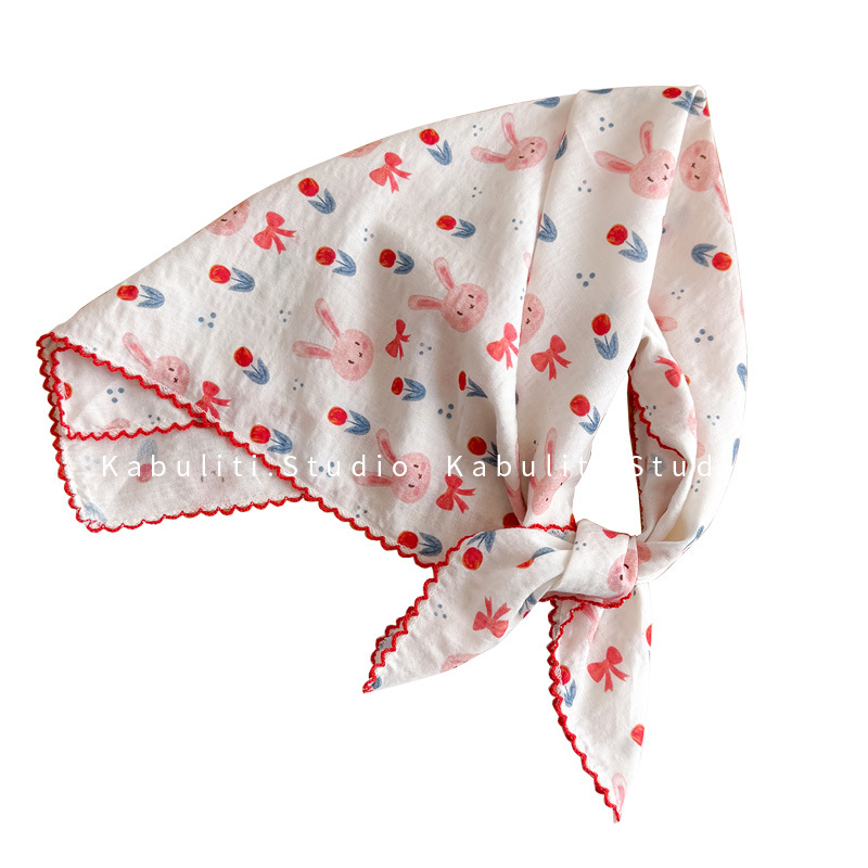 Katoenen linnen vierkante sjaa - Ascot Neck Scarf recensie en prijs