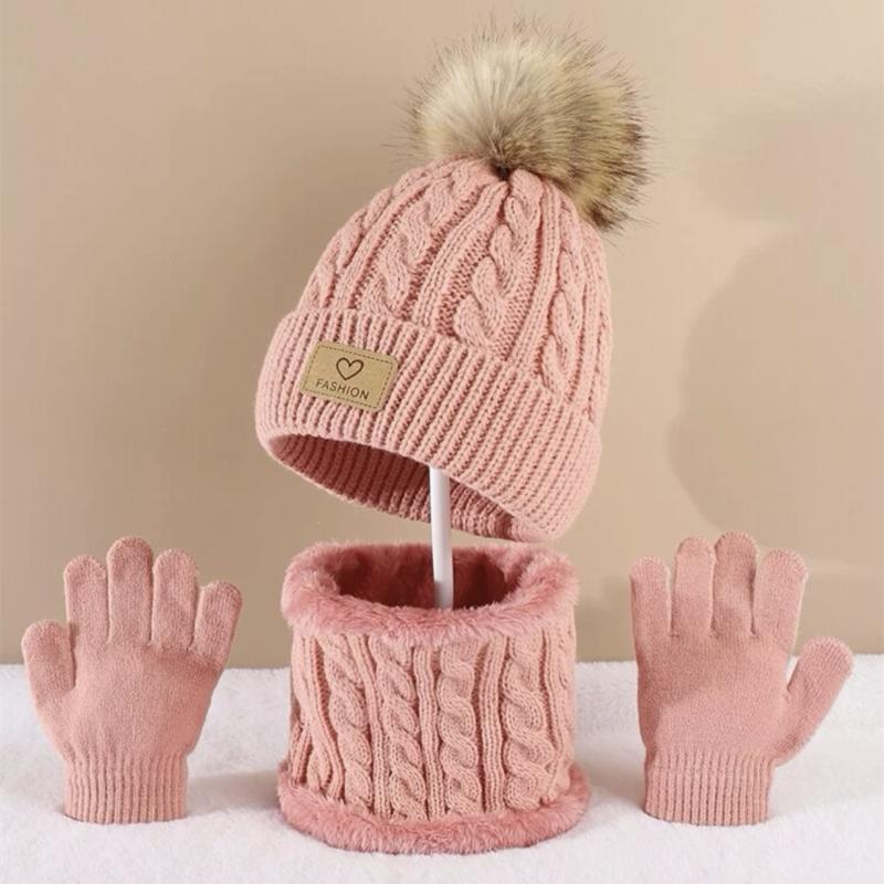 Peuter Kids Pom Pom Decor Muts - Infinity Scarf Knit recensie en prijs