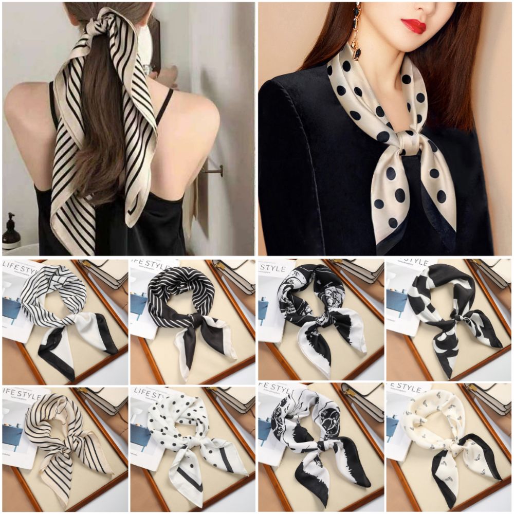 Mode vierkante zijden sjaal du - Scarf Silk Square recensie en prijs