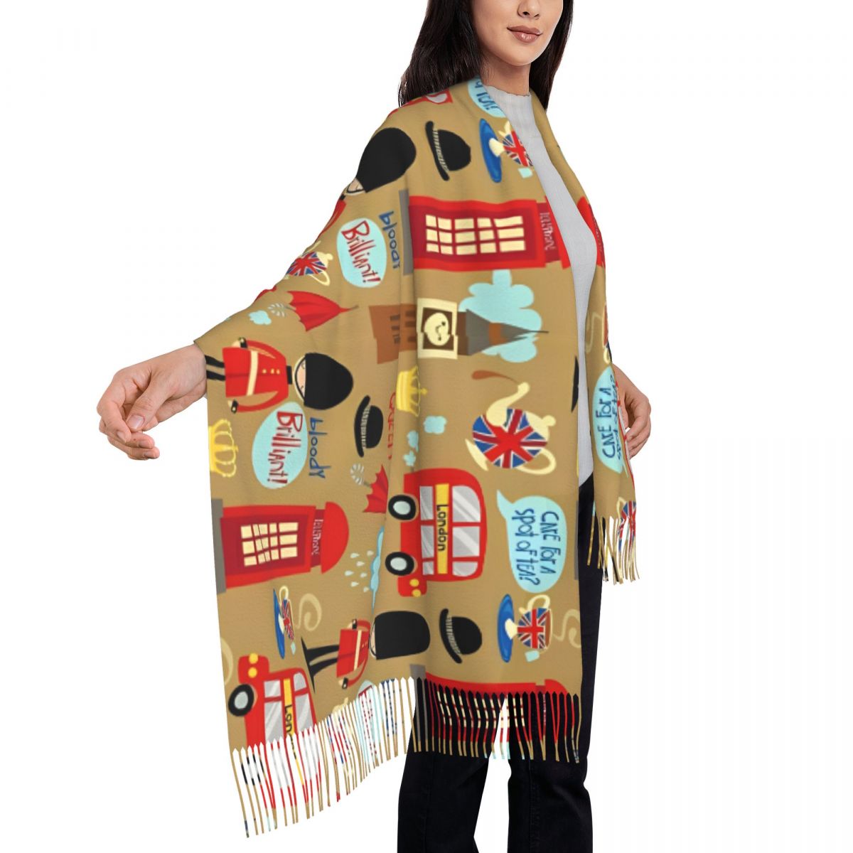 Enchanted London sjaal voor da - Pashmina Wrap Large recensie en prijs