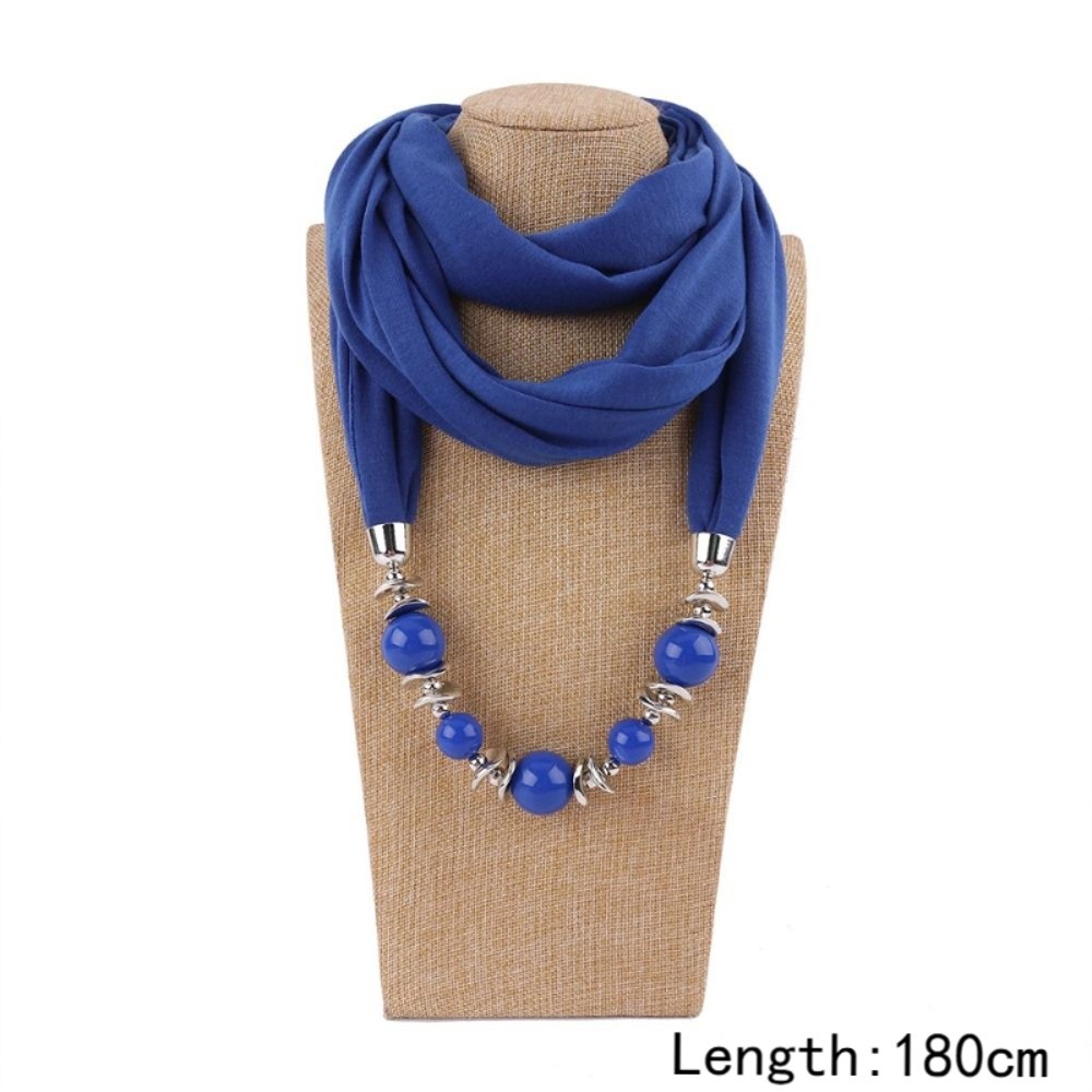 Chiffon sjaal ketting met kral - Infinity Scarf Knit recensie en prijs